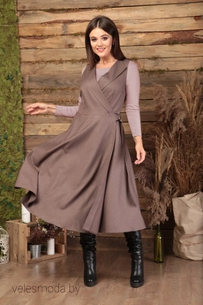 Костюм с платьем 493 пудровый Anastasia