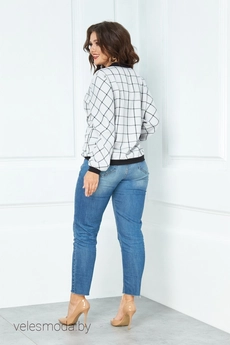 Бомбер 504 серый Anastasia