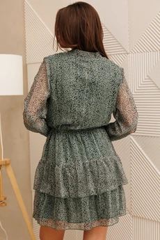 Платье 955 серо-зеленый Anastasia