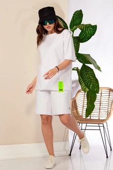 Костюм с шортами 996 белый Anastasia