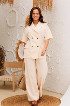 Костюм брючный 997 пшеничный Anastasia