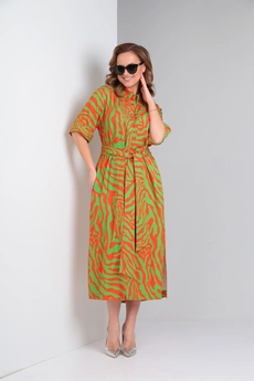 Платье 002 зелёный Andrea Fashion
