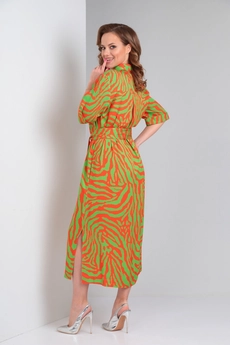 Платье 002 зелёный Andrea Fashion