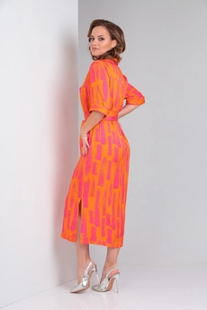 Платье 002 оранжевый Andrea Fashion