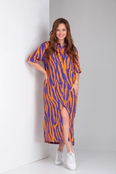Платье 002 фиолетовый Andrea Fashion