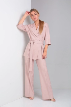 Костюм брючный 007 капучино Andrea Fashion
