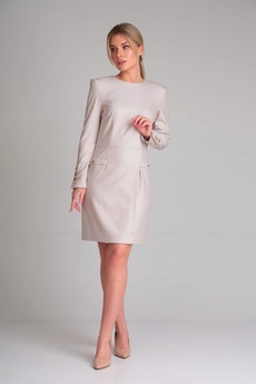 Платье 010 лавандовый + гусиная лапка Andrea Fashion