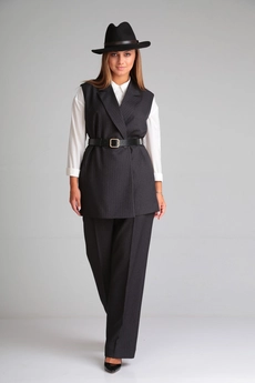 Костюм брючный 013 графит Andrea Fashion