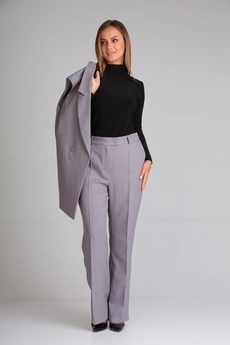 Костюм брючный 013 серый Andrea Fashion