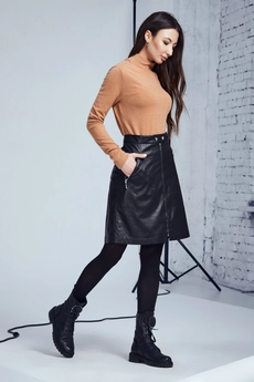 Юбка 104-1 черный Andrea Fashion