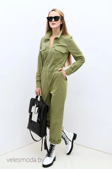 Комбинезон 026-1 зеленый Andrea Fashion
