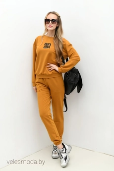 Спортивный костюм 061 горчица Andrea Fashion