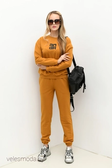 Спортивный костюм 061 горчица Andrea Fashion