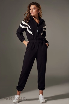 Комбинезон 076 черный Andrea Fashion