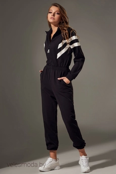 Комбинезон 076 черный Andrea Fashion
