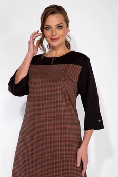 Платье 2262 черный + красный Andrea Style