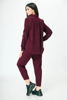 Брюки 1041 спелая вишня Anelli