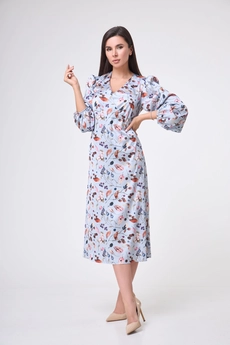 Платье 1045 голубой Anelli