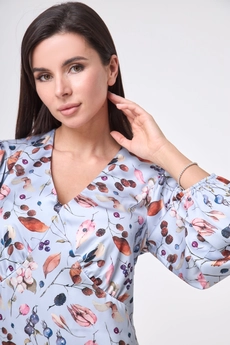 Платье 1045 голубой Anelli