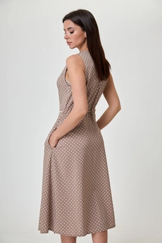 Костюм с платьем 1055 кленовый сахар Anelli