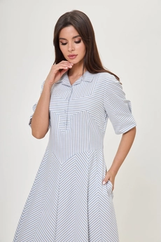 Платье 1056 голубой туман Anelli