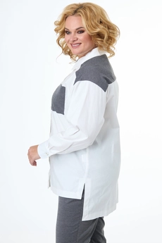 Блузка 1105 белый Anelli