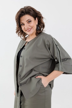 Костюм с юбкой 1133 мох Anelli
