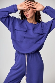 Костюм брючный 1143 лазурит Anelli