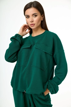Спортивный костюм 1143 зеленый Anelli