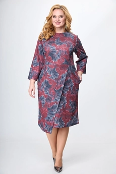 Платье 1168 бордо Anelli