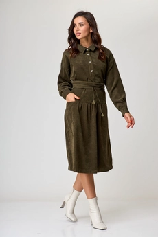 Платье 1169 оливковый Anelli