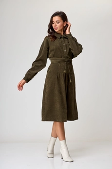Платье 1169 оливковый Anelli