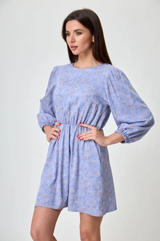 Платье 1235 голубой Anelli