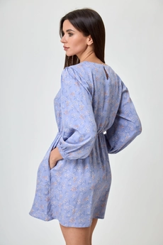 Платье 1235 голубой Anelli