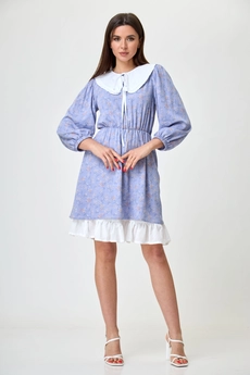 Платье 1235 голубой Anelli