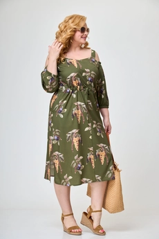 Платье 1241 аспарагус Anelli