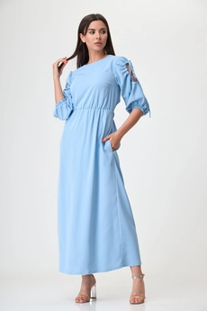 Платье 1264 голубой Anelli