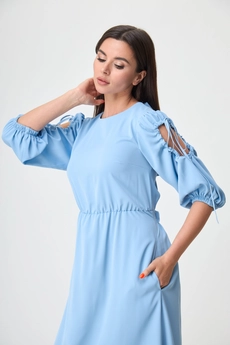Платье 1264 голубой Anelli
