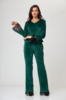 Костюм брючный 1306 изумруд Anelli