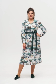Платье 1320 зеленый Anelli