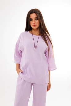 Костюм брючный 1376 лиловый Anelli