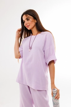 Костюм брючный 1376 лиловый Anelli