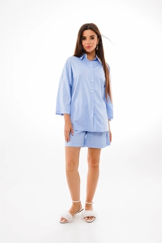 Костюм с шортами 1407 голубой Anelli