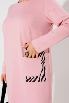 Платье 1427 розовый Anelli