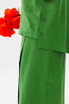 Костюм с юбкой 1475 киви Anelli