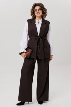 Жилет 1502 блестящий каштан Anelli