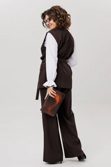 Жилет 1502 блестящий каштан Anelli