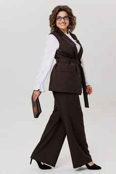 Жилет 1502 блестящий каштан Anelli