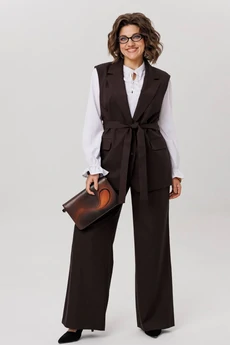 Жилет 1502 блестящий каштан Anelli