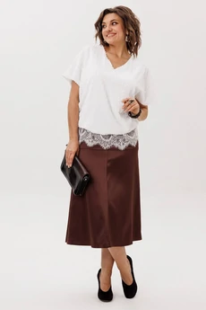 Юбка 1510 жженная карамель Anelli